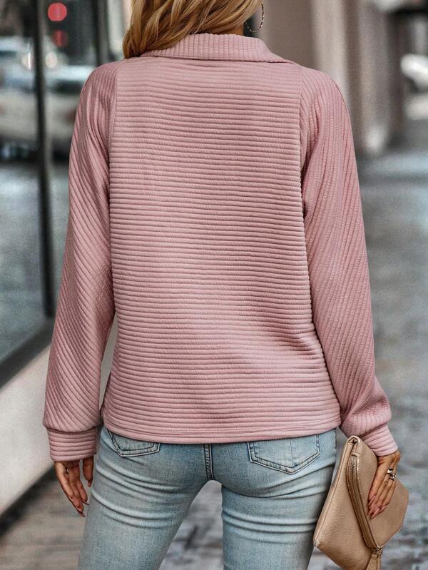 Vina – Stilvoller Pullover mit halbem Reißverschluss