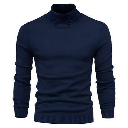Evans - Herren-Rollkragenpullover, leicht und schmal geschnitten