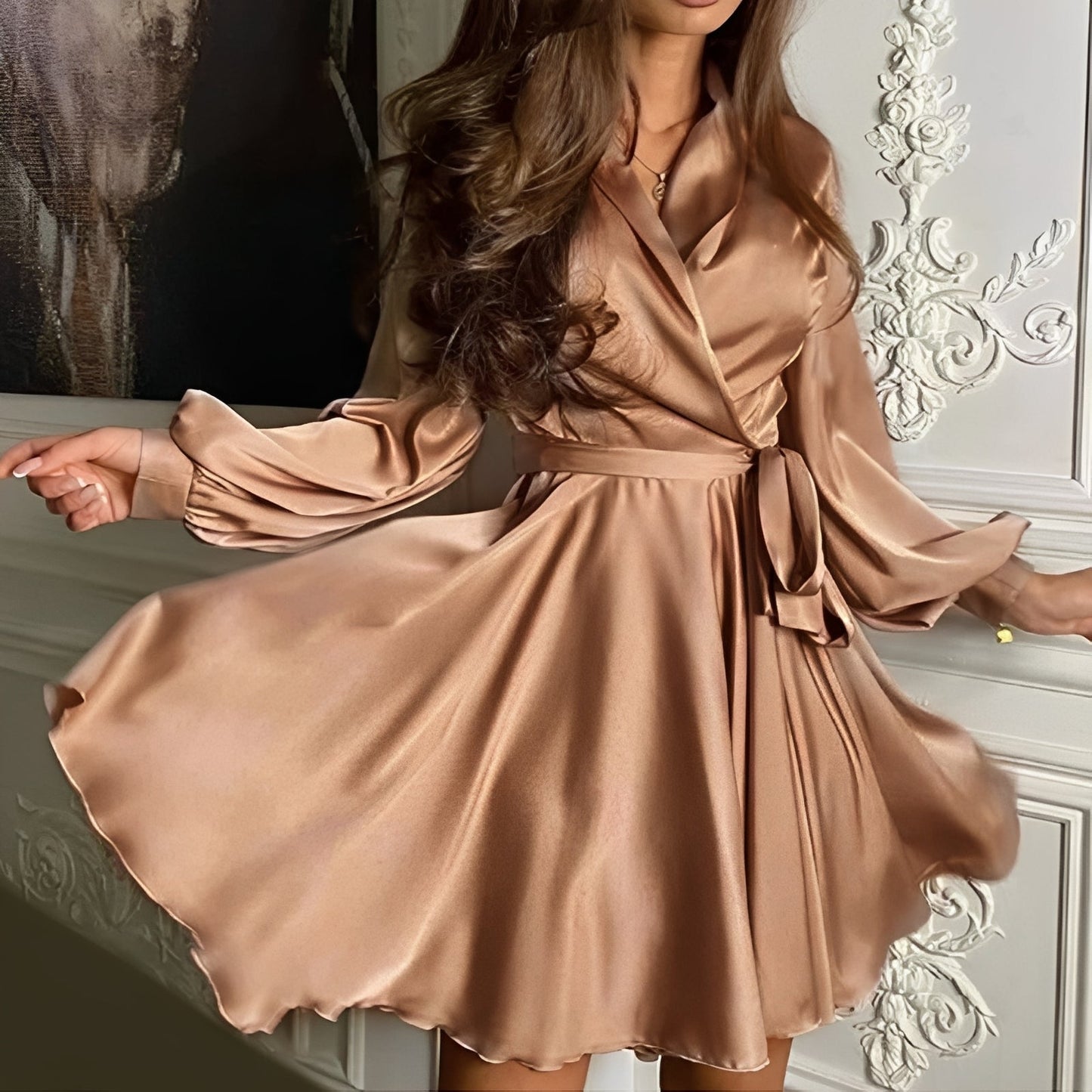Amira - Elegantes Langarmkleid für Damen