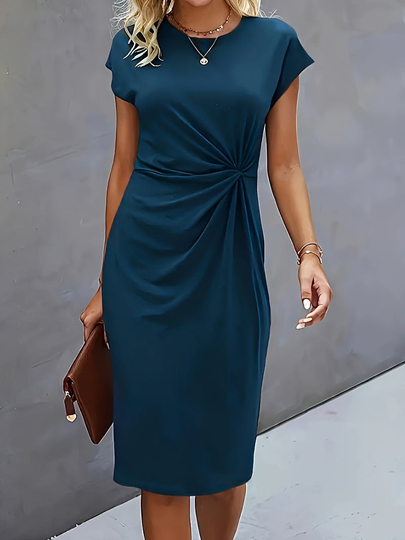 Alesha - Elegantes Midikleid mit Knotendesign für Frauen