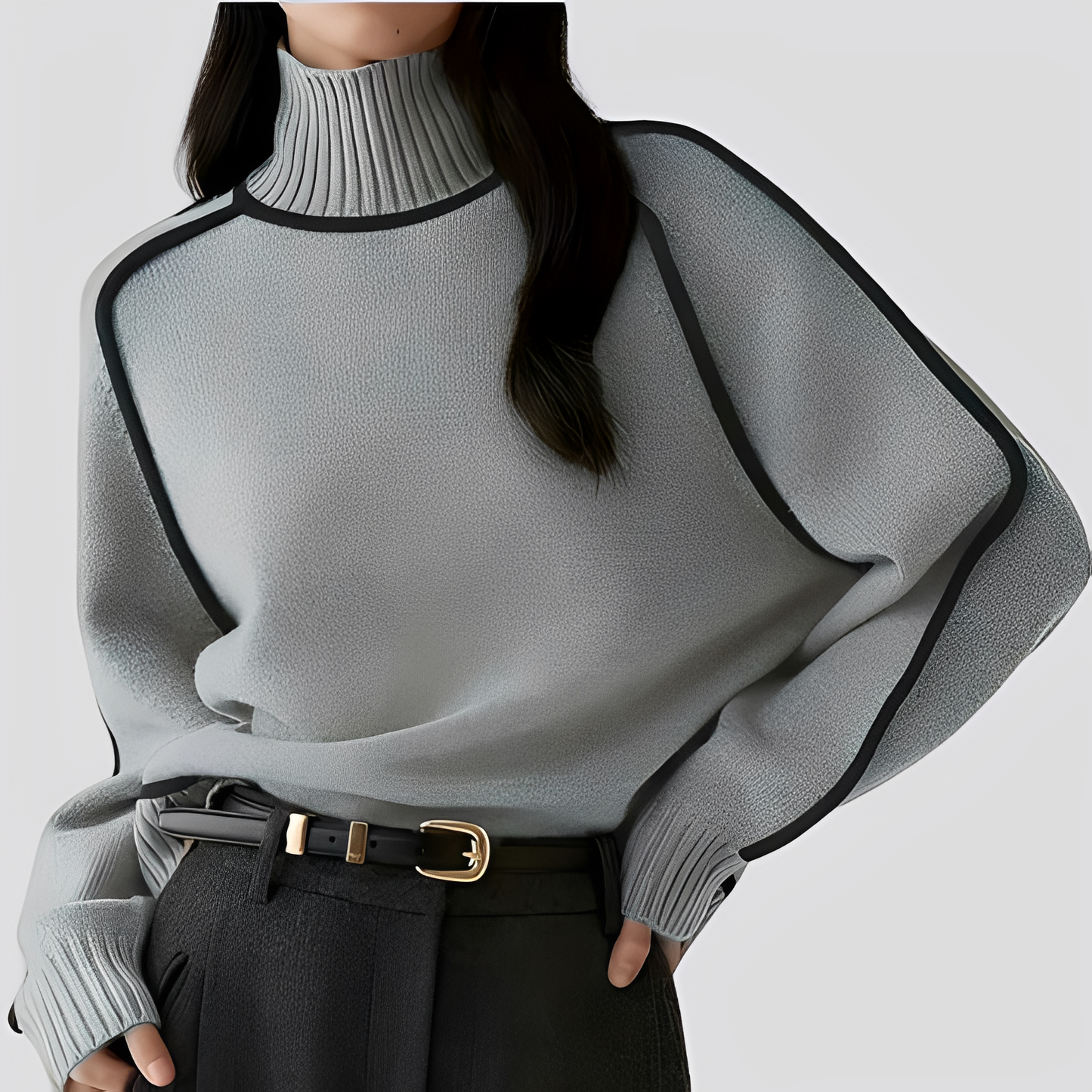 Azalea - Stilvoller, legerer Damen-Rollkragenpullover