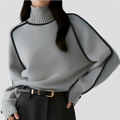 Azalea - Stilvoller, legerer Damen-Rollkragenpullover