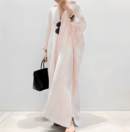 Jasmine - Elegantes gestreiftes Hemdkleid für Damen
