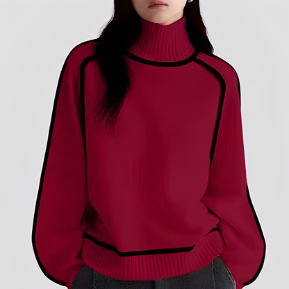 Azalea - Stilvoller, legerer Damen-Rollkragenpullover