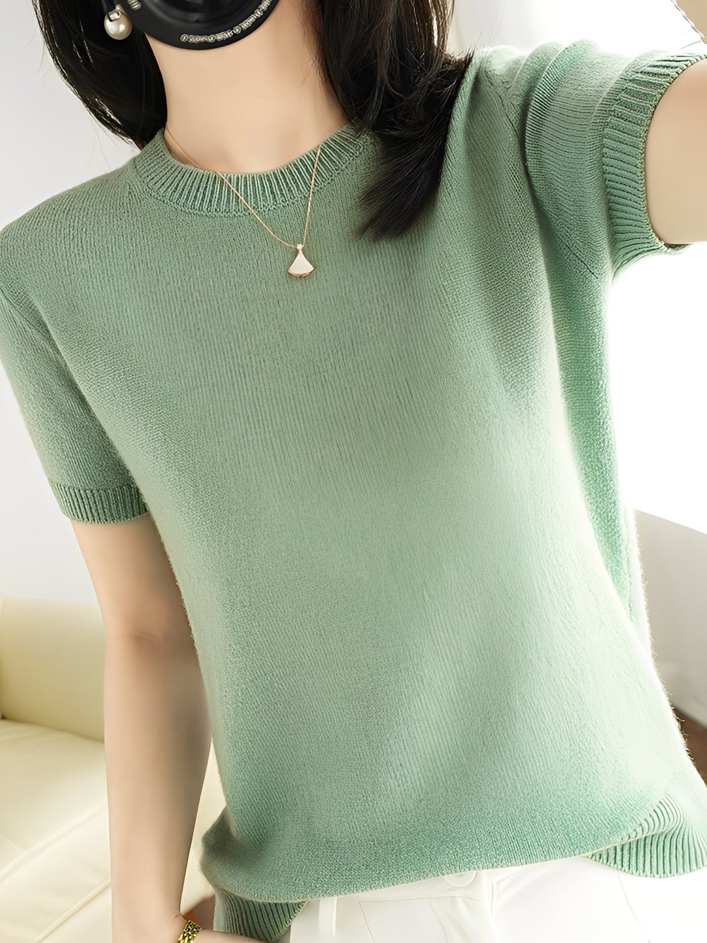 Blandine - Kurzarmpullover für Damen