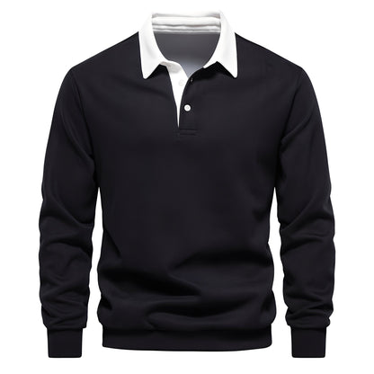 Sonnie - Herren-Langarm-Poloshirt für Komfort