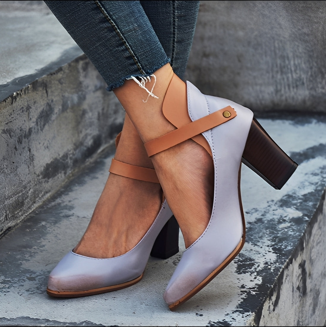 Irene - Elegante Sandalen mit dickem Absatz für Damen