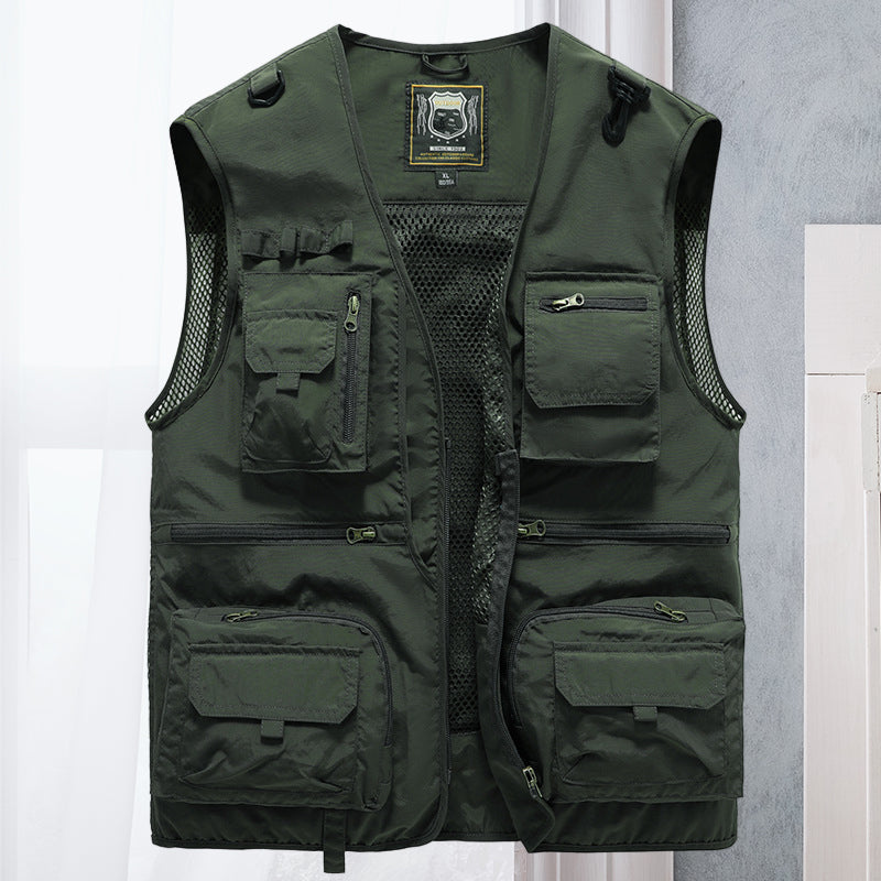 Alessandra – Netz-Gilet Cargo mit Taschen