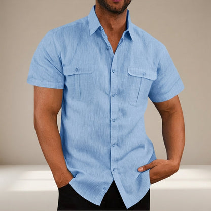 Lewys - Bequemes Button-Down-Poloshirt