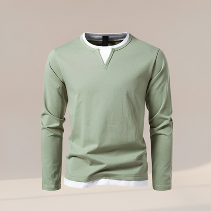 Daryl - Stilvolles Langarmshirt mit V-Ausschnitt
