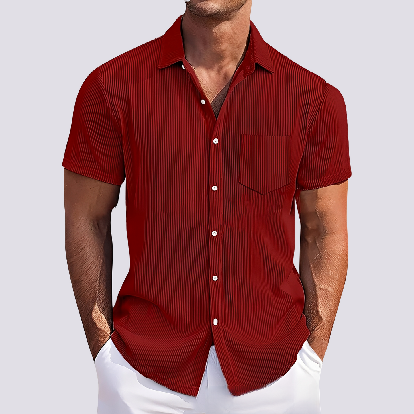 James - Elegantes gestreiftes Hemd für Herren