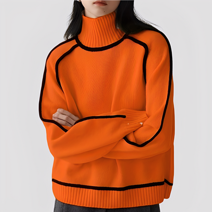 Azalea - Stilvoller, legerer Damen-Rollkragenpullover