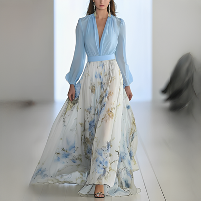 Mitchellie - Elegantes Kleid mit V-Ausschnitt für Damen