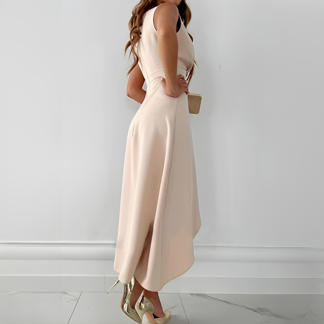 Alemarie - Elegantes ärmelloses Wickelkleid für Damen