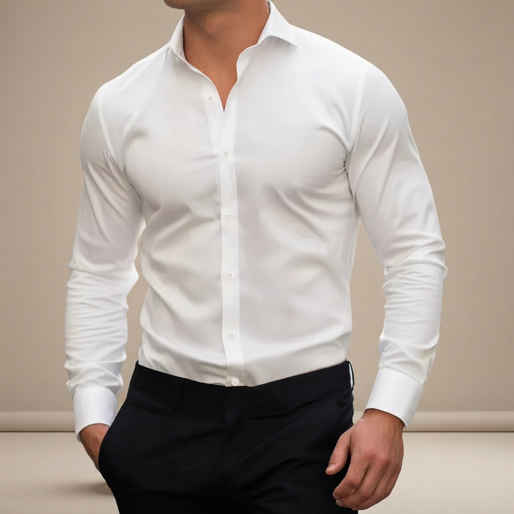 Percy - Bequemes Langarm-Poloshirt