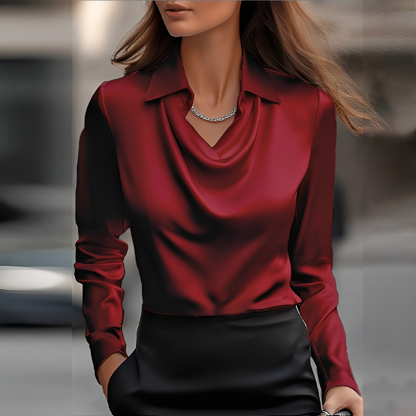 Sélène - Elegante drapierte Bluse für Damen