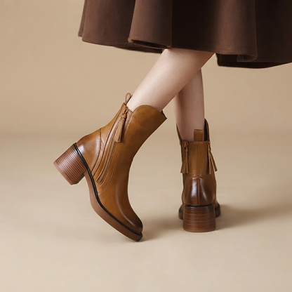 Jadonna - Stilvolle Stiefeletten mit Absatz und Zipper