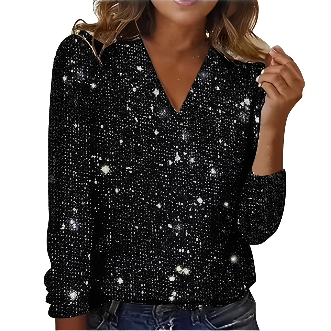 Casandra - Modisches Paillettenoberteil für Damen