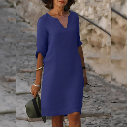 Guilaine - Elegantes Kleid mit V-Ausschnitt für Damen