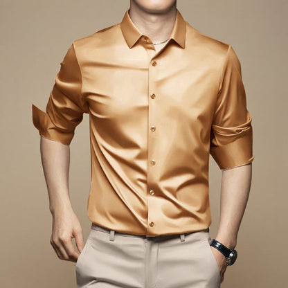 Esmaeel - Lockeres, knitterfreies Poloshirt