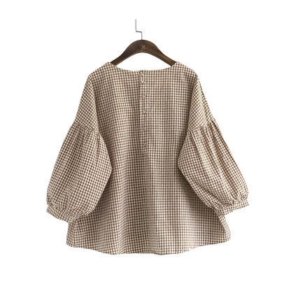 Louisa - Elegante asymmetrische Bluse für Damen