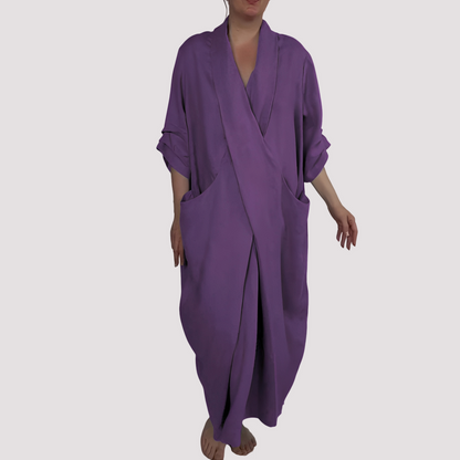 Alicia - Weites Maxikleid mit Tasche für Damen
