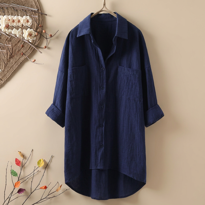 Jacient - Locker geschnittenes Button-Down-Hemd