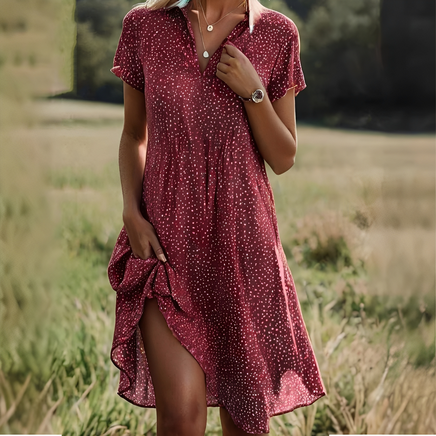 Eloise - Elegantes Kurzarmkleid für Damen