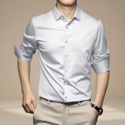Esmaeel - Lockeres, knitterfreies Poloshirt
