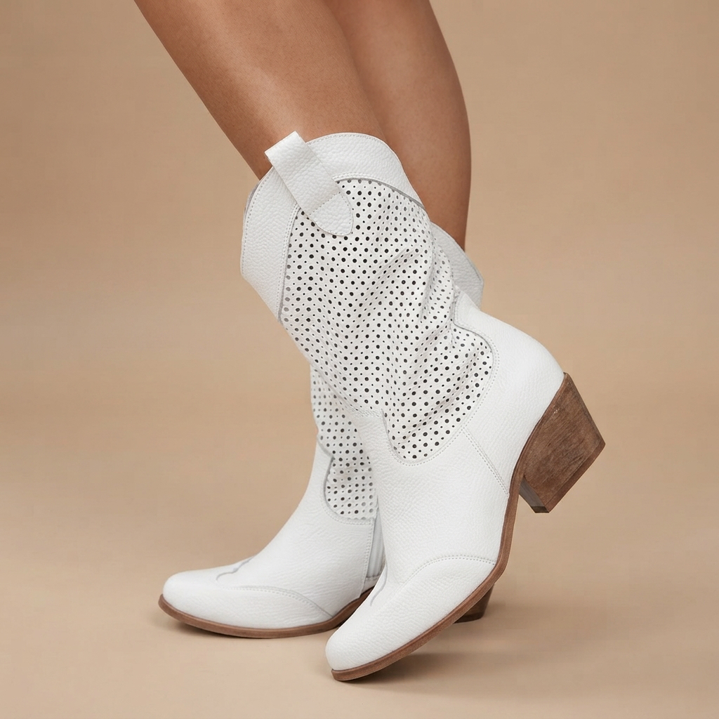 Jamie - Stiefel mit Ziernähten und Absatz