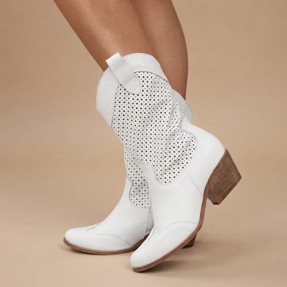 Jamie - Stiefel mit Ziernähten und Absatz