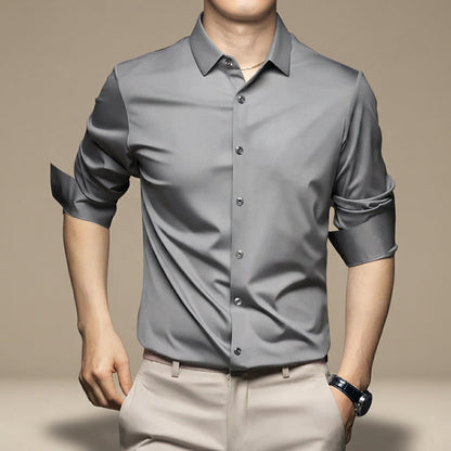 Esmaeel - Lockeres, knitterfreies Poloshirt