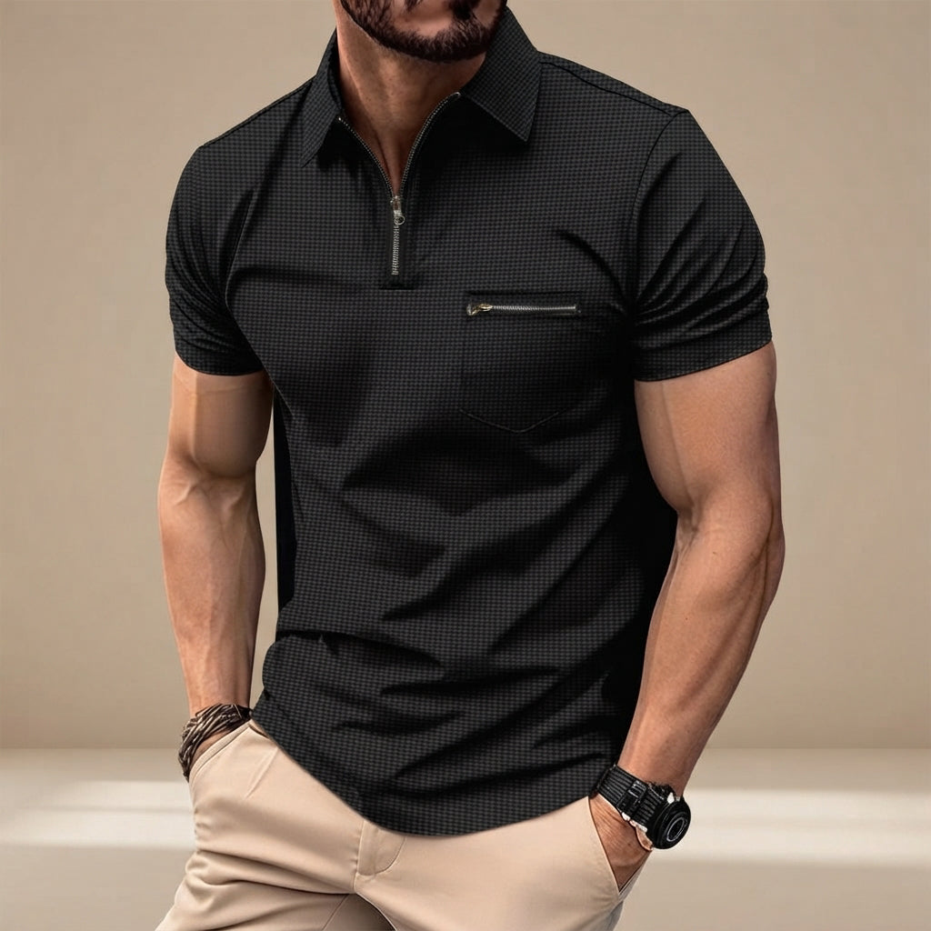 Barri - Klassisches Waffel-Poloshirt