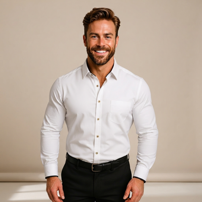Giovanni - Anpassungsfähiges Langarm-Poloshirt