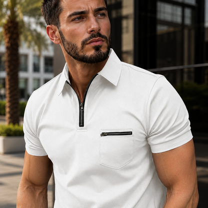 Barri - Klassisches Waffel-Poloshirt