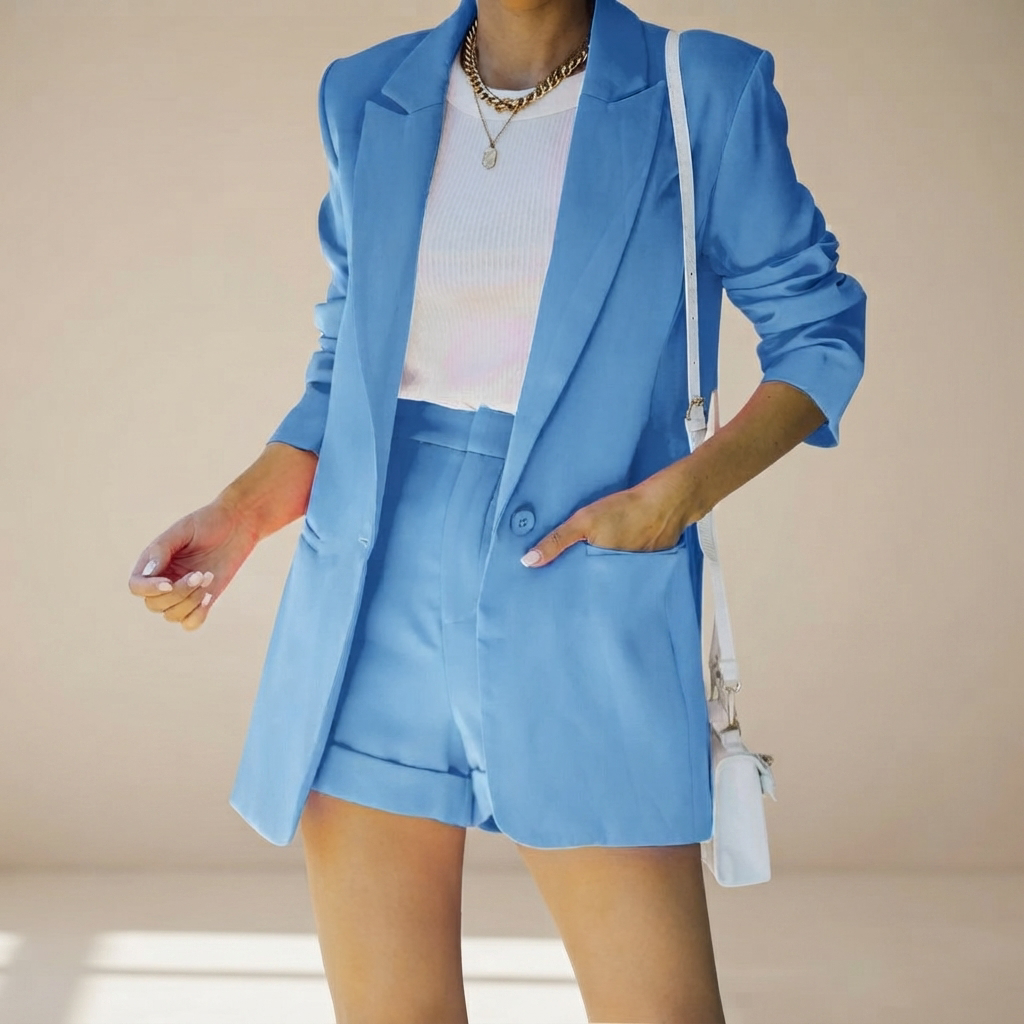 Geraldine - Stilvolles Shorts-Anzug-Set