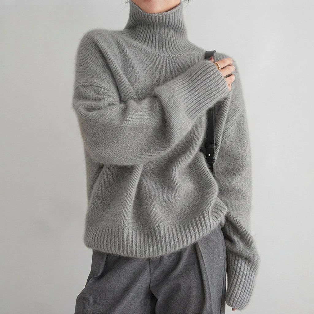 Lea - Eleganter Damen-Rollkragenpullover
