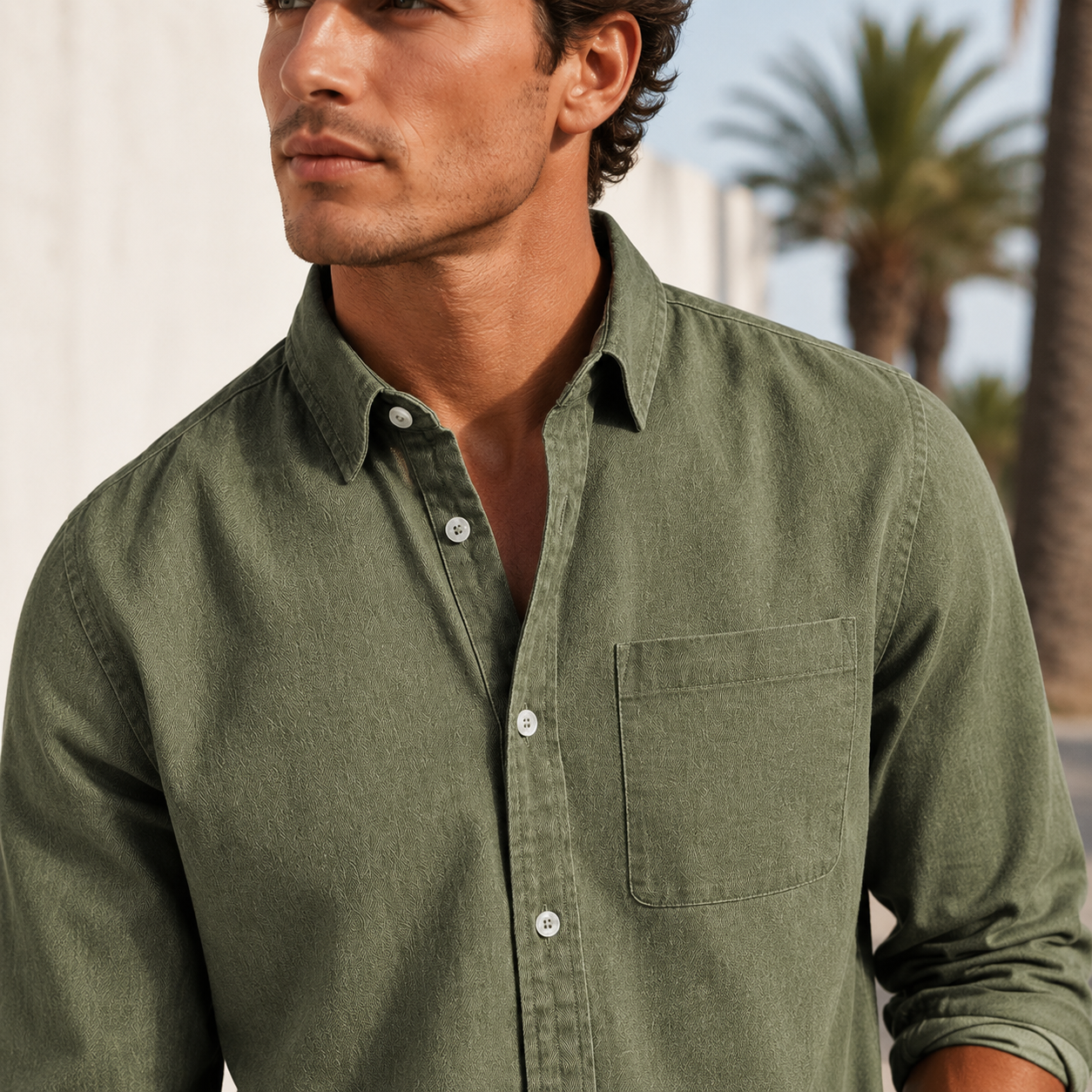 Wynford - Lockere Button-Down-Bluse