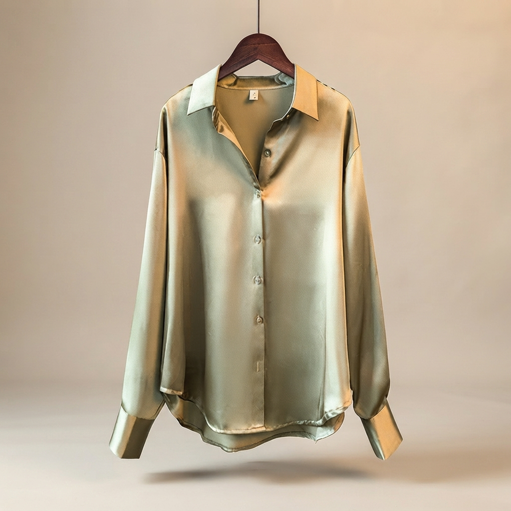 Chazzy - Elegante Glanzbluse