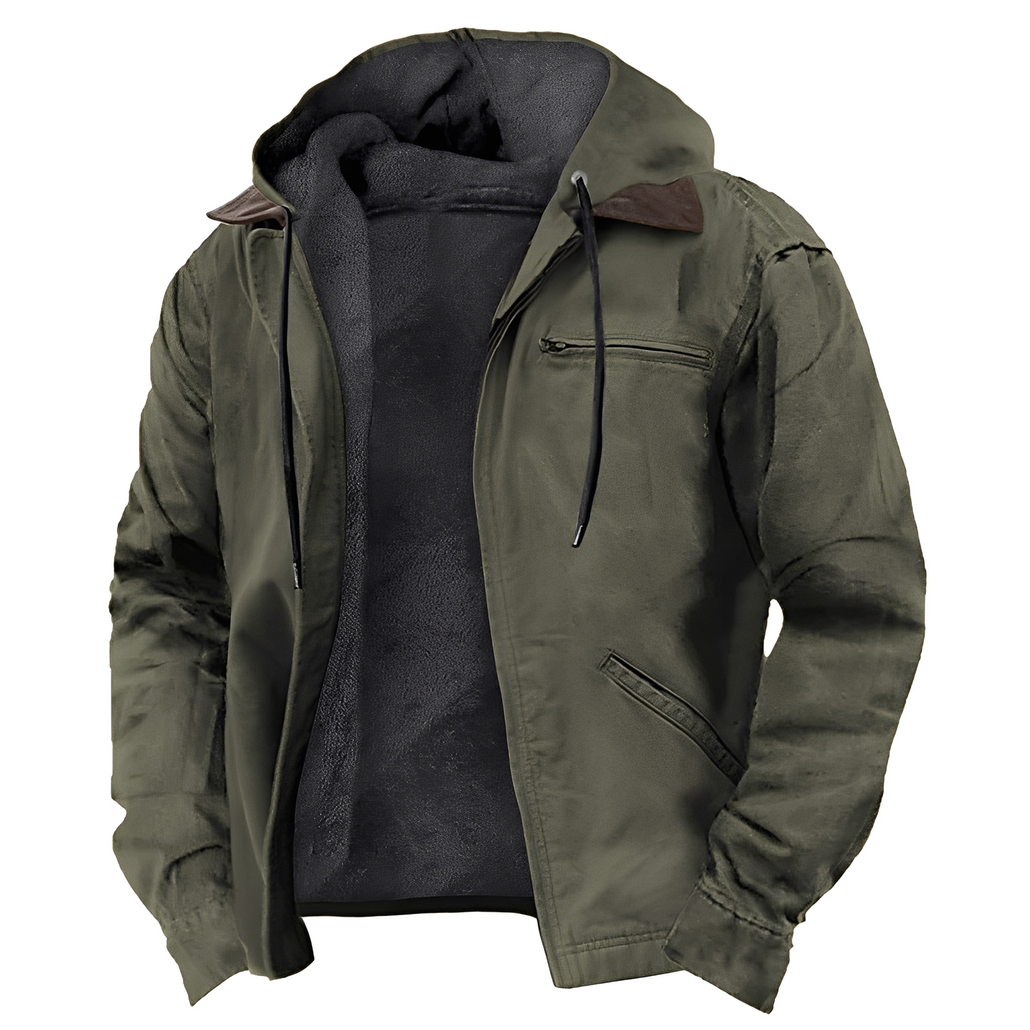 Derrick - Herren-Kapuzenjacke mit vielen Taschen und warmem Design