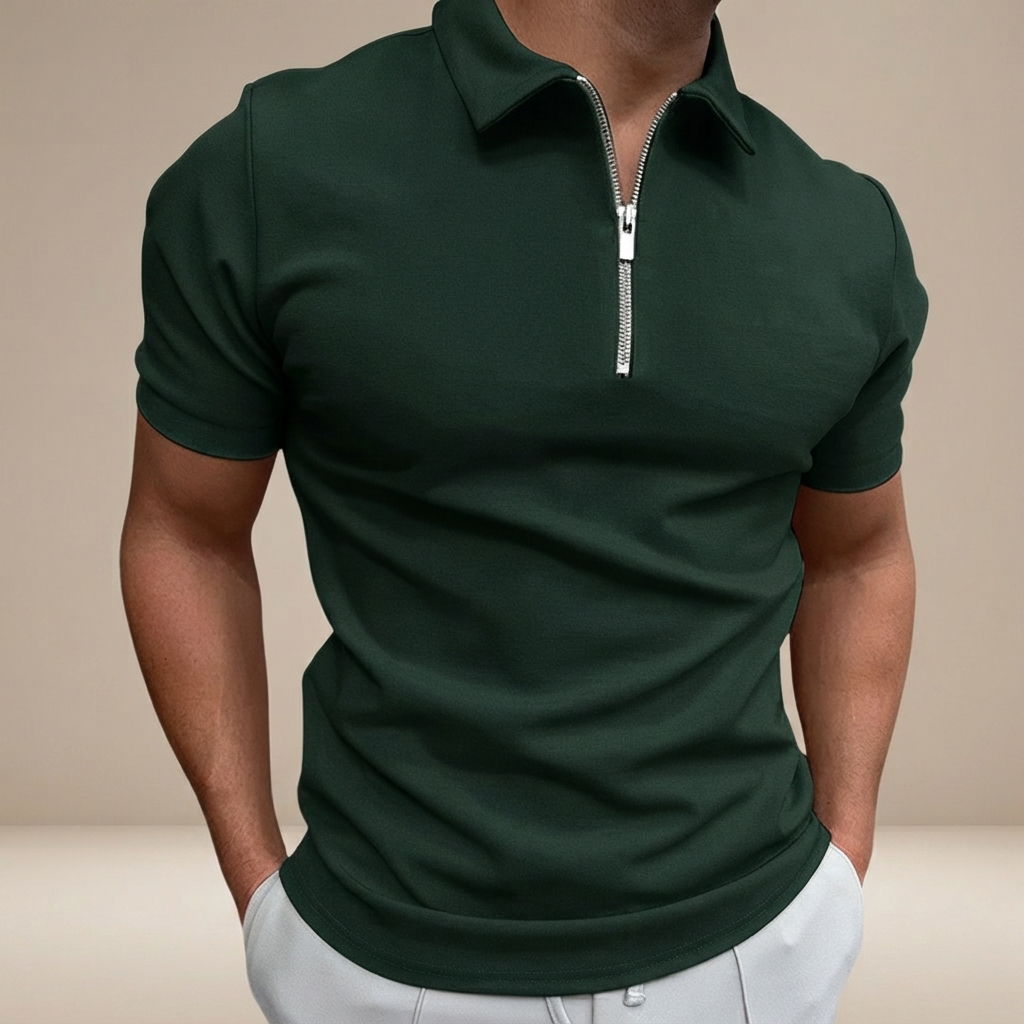 Kesean - Freizeit-Poloshirt mit Halbzip