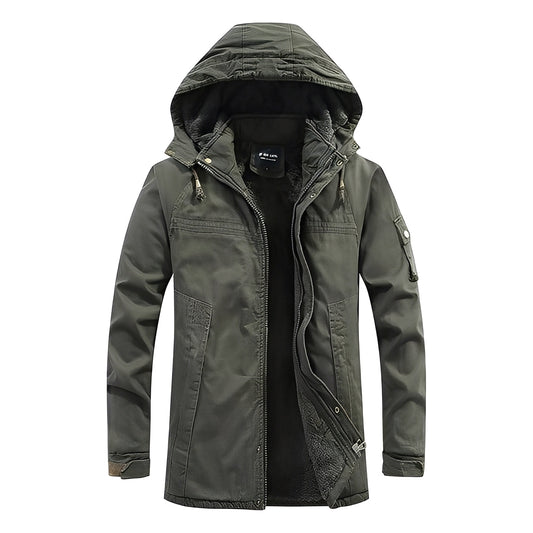 Bryan - Vielseitige Herrenjacke mit Fleecefutter und Kapuze