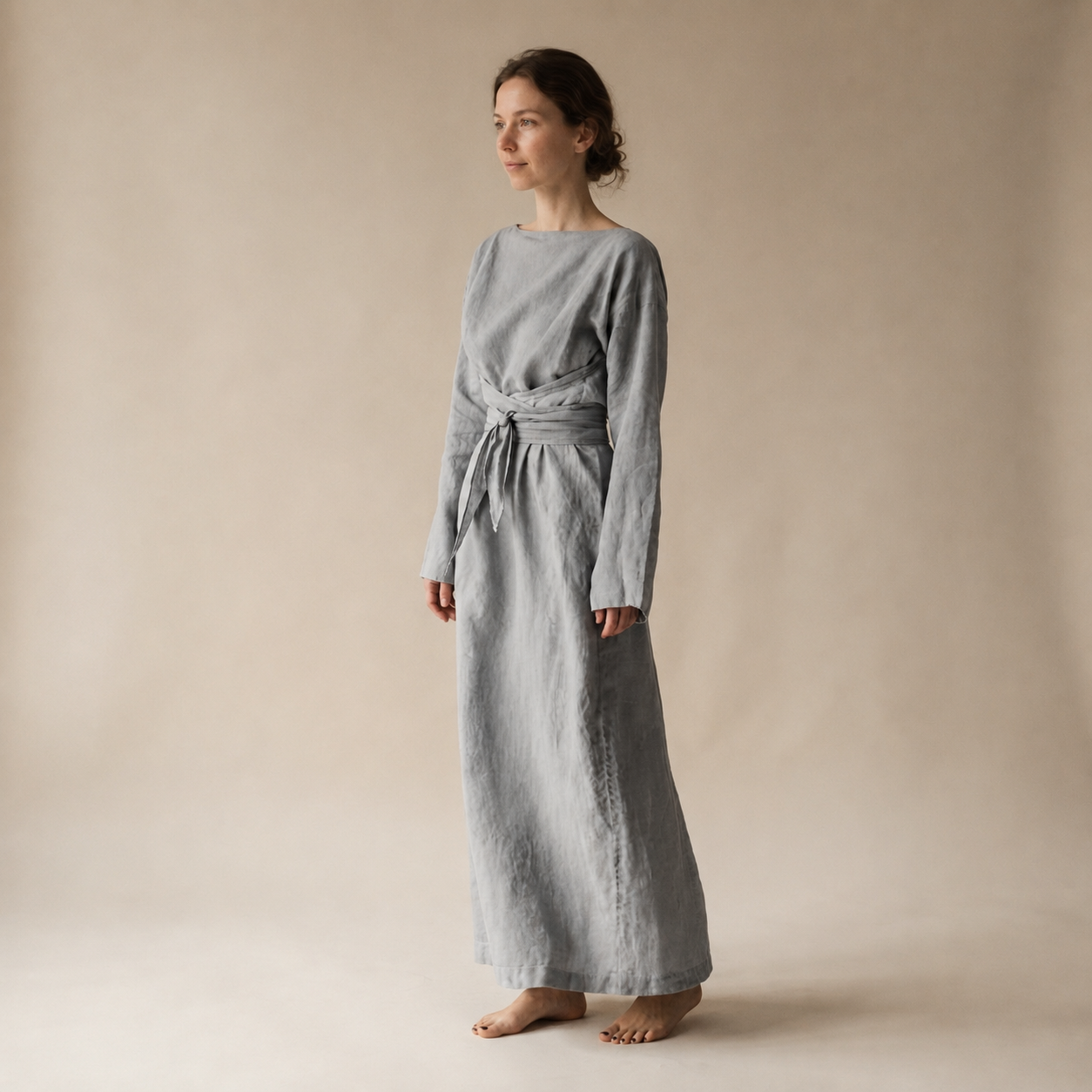 Ashlee - Fließendes Maxikleid ohne Schnürung