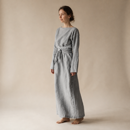 Ashlee - Fließendes Maxikleid ohne Schnürung