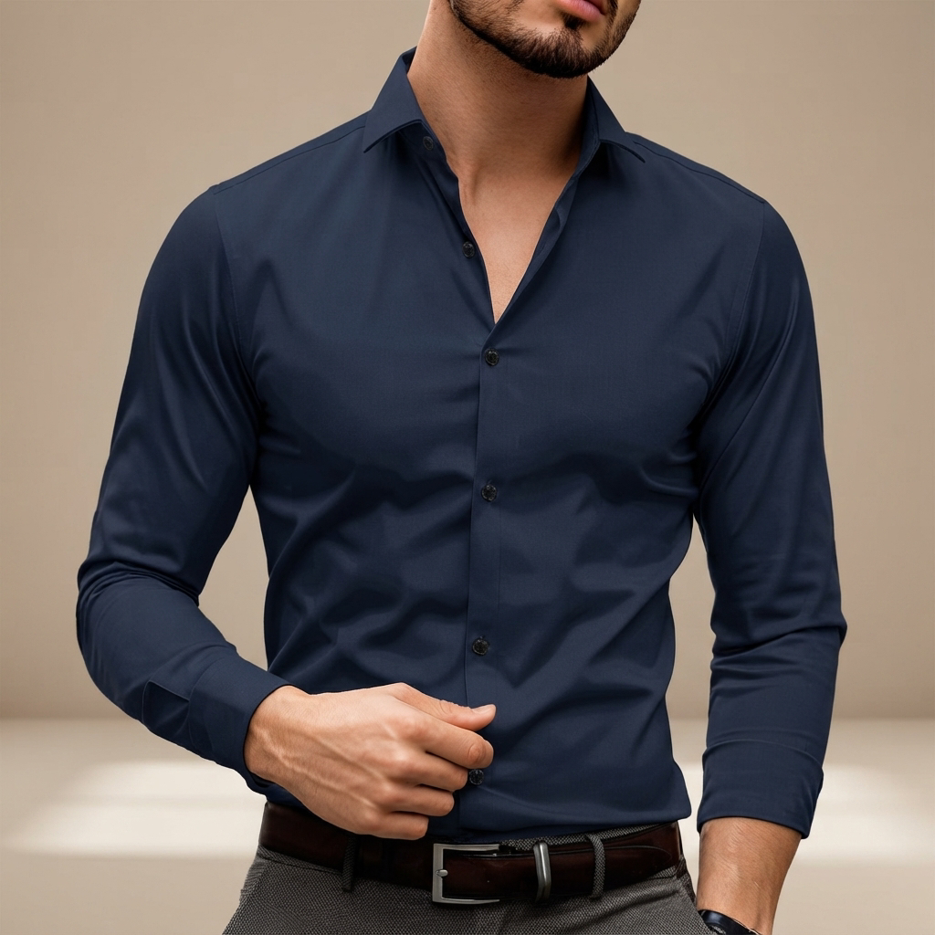 Percy - Bequemes Langarm-Poloshirt