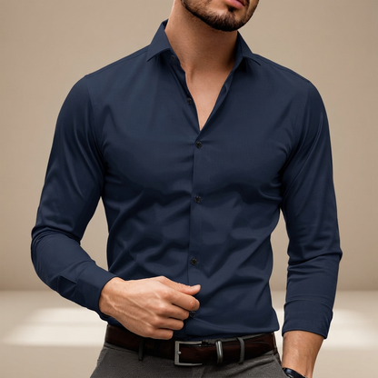 Percy - Bequemes Langarm-Poloshirt