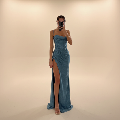 Monique - Elegantes Maxikleid mit Schlitz