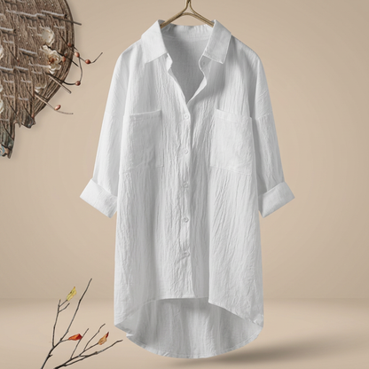 Jacient - Locker geschnittenes Button-Down-Hemd