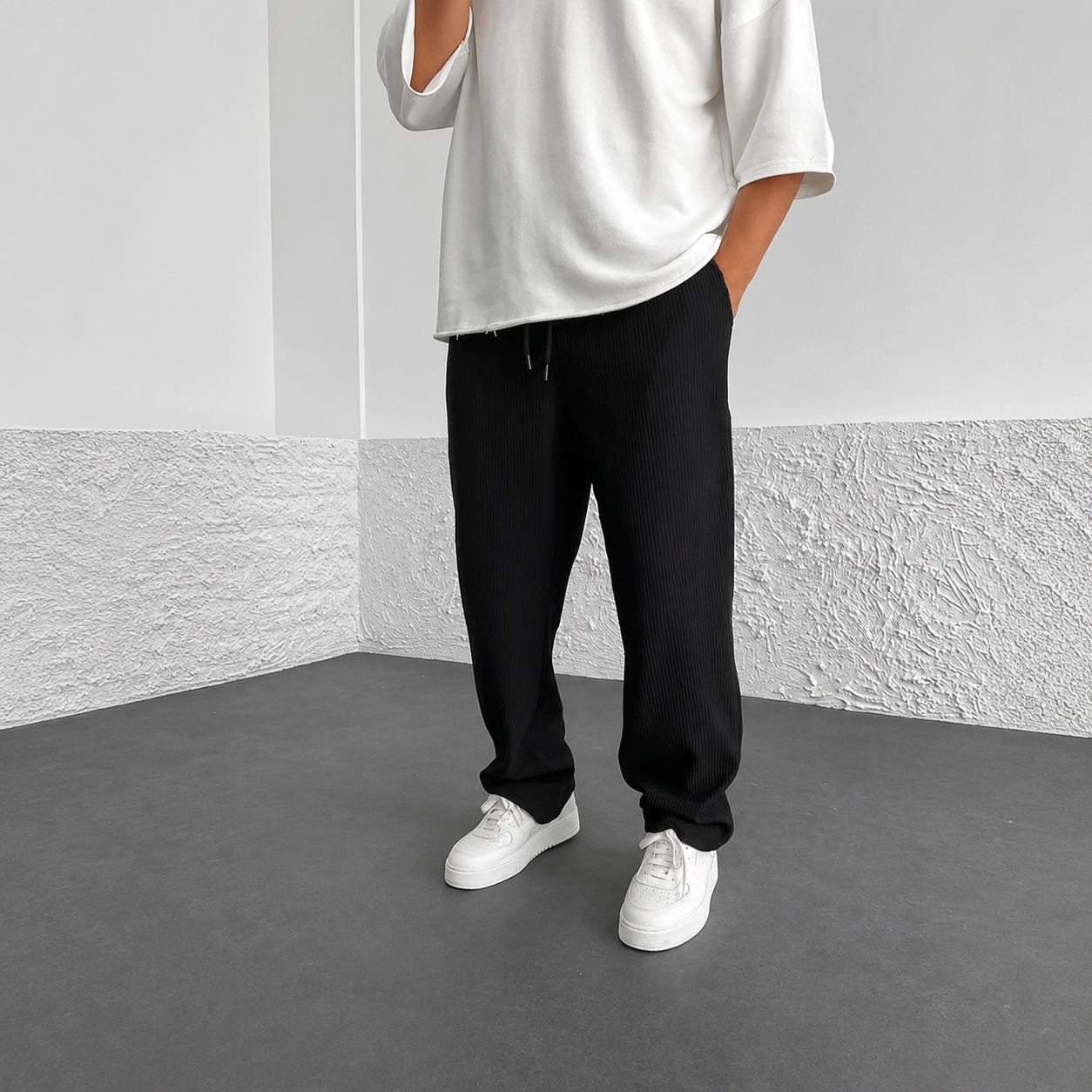Zeke - Bequeme Hose mit Bindeband
