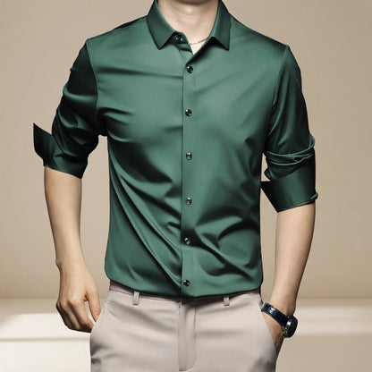 Esmaeel - Lockeres, knitterfreies Poloshirt